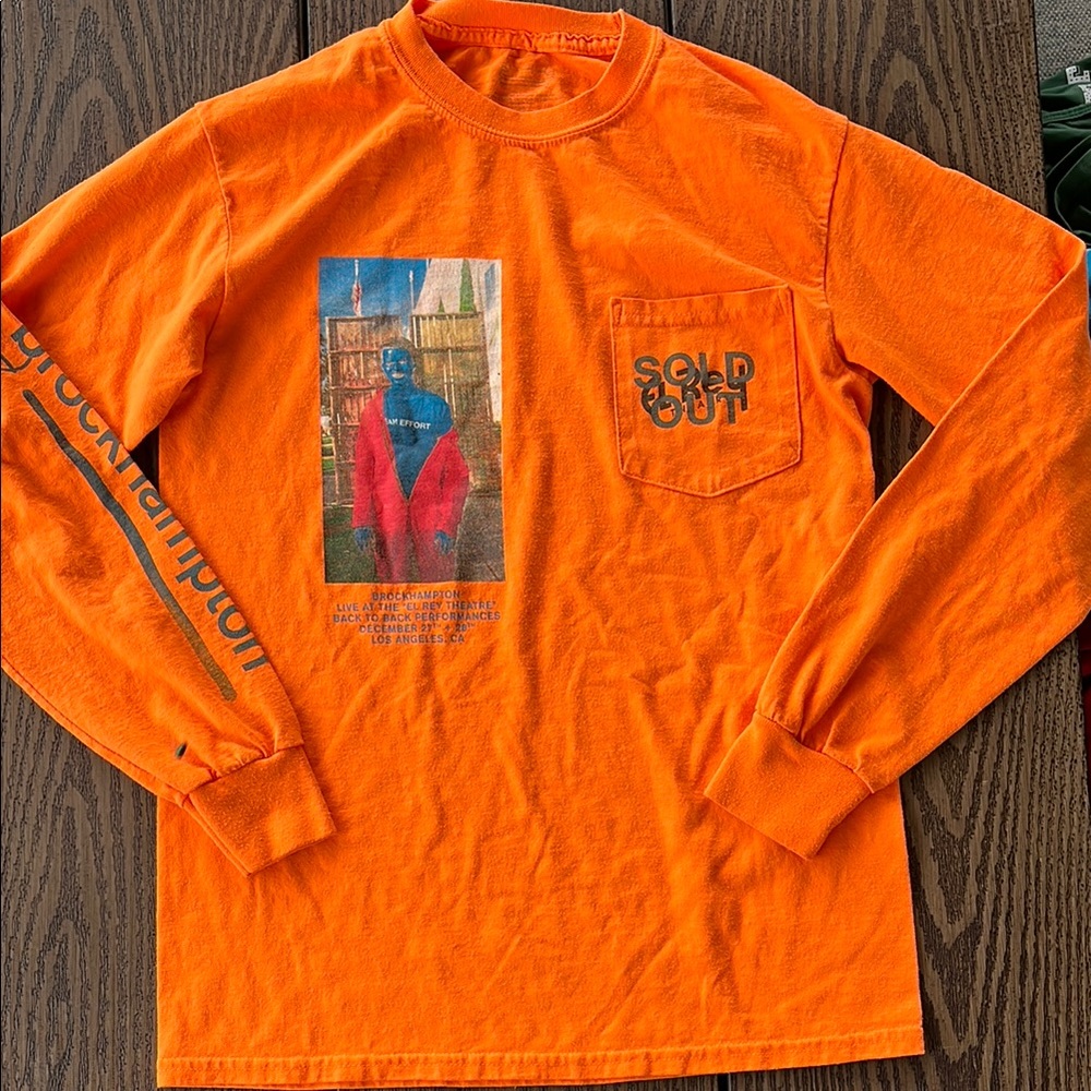 Brockhampton Tour orange longsleeve small